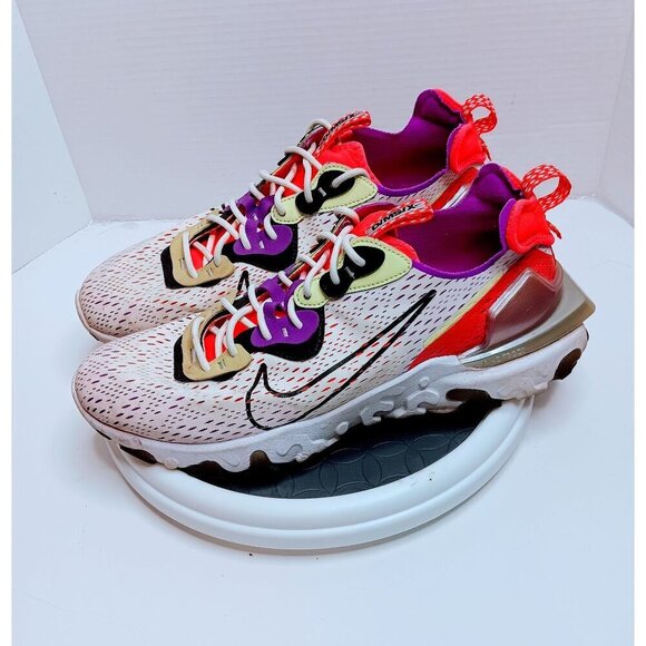 Nike React Vision Sneakers Mens Size 12 White/Red/Purple - Picture 7 of 7